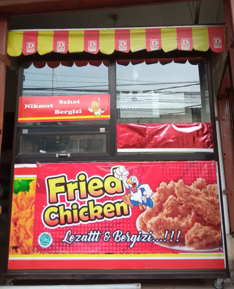 Dijual Grobak chiken + kompor mawar