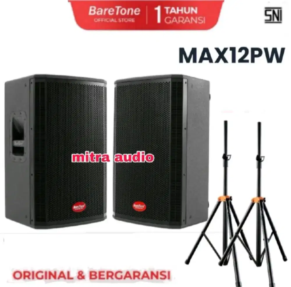 Speaker pasif 12 inch baretone max12pw 800Watt