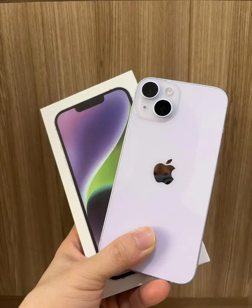Iphone 14 inter 256 gb all operator lavender mulus like new
