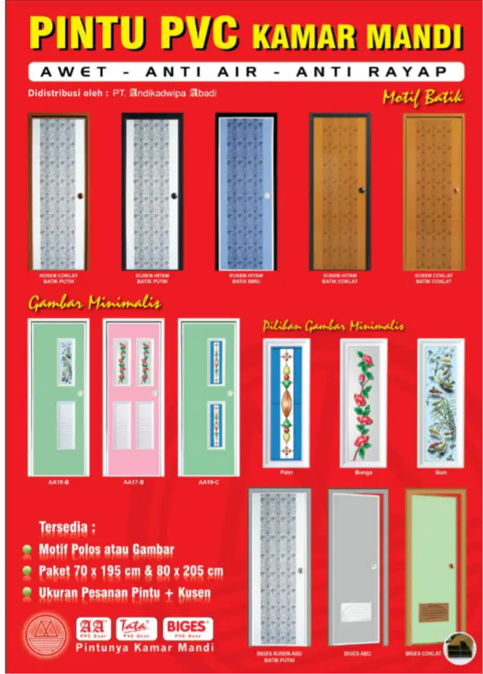 Salesman pintu pvc kmr mandi