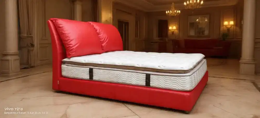 Springbed Serta compact set dipan sandaran mewah uk 200