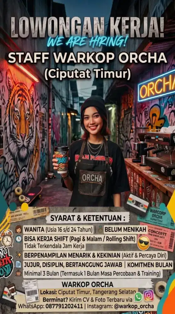 LOWONGAN KERJA WARKOP WANITA