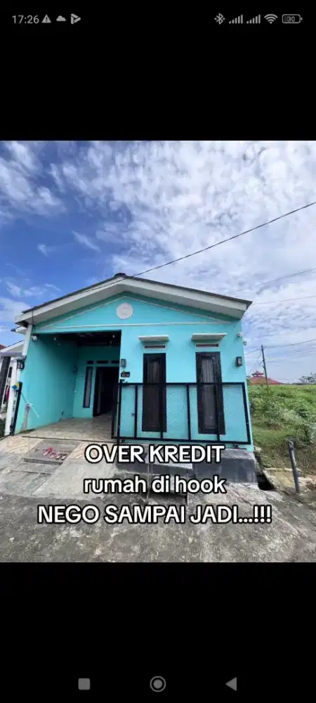 JUAL CEPAT OVER KREDIT rumah di hook murah