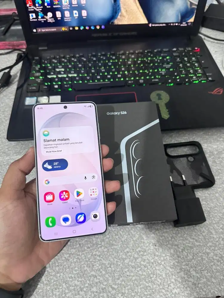 SAMSUNG S26 RAM 12/512 GB FULLSET GARANSI 10 BULAN LAGI