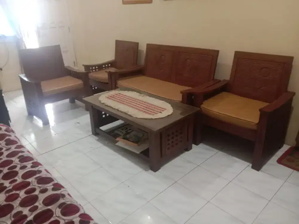 Di Jual Kursi Tamu Jati Satu set