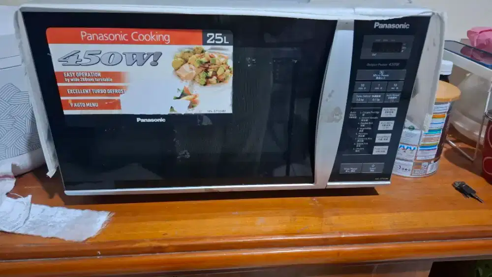Microwave Panasonic 25 L, 450W – hemat listrik/low watt, JARANG PAKAI