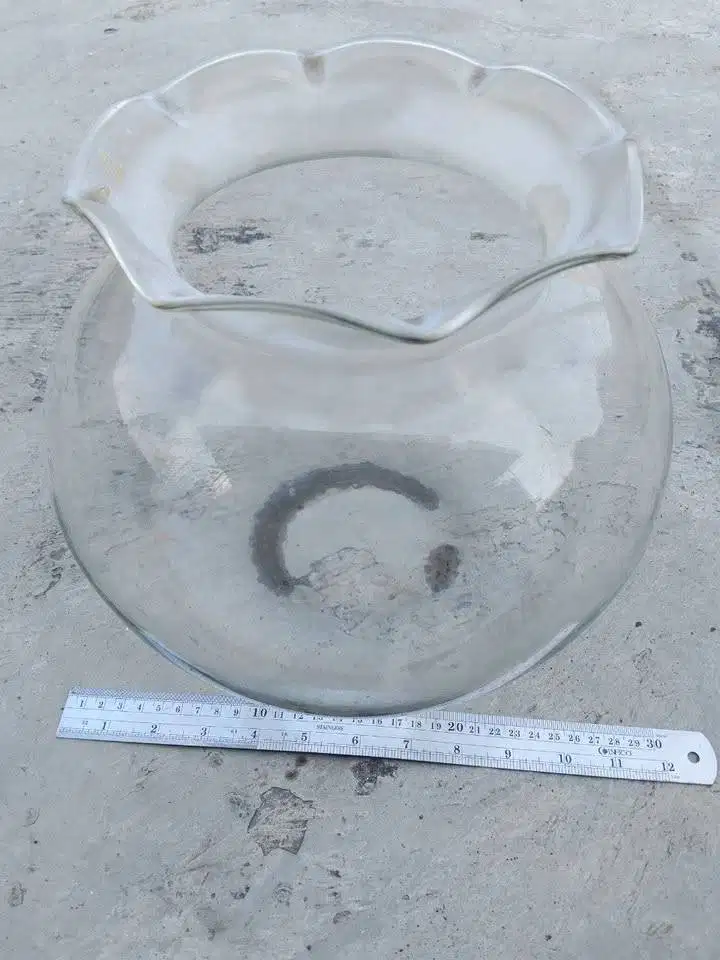 Akuarium Ikan Kaca Bulat Diameter 29 cm Bagus Mulus