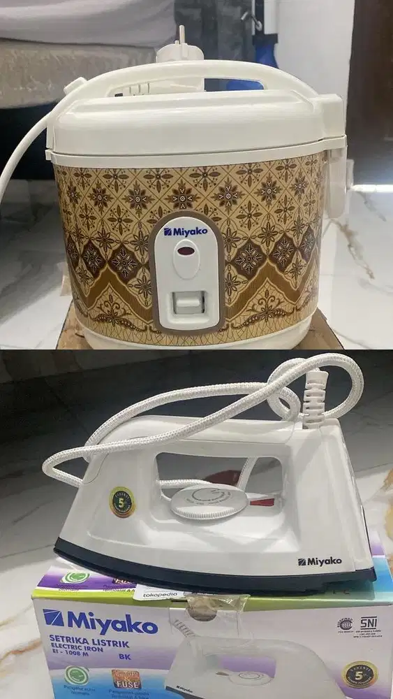 Rice cooker mini miyako dan setrika miyako