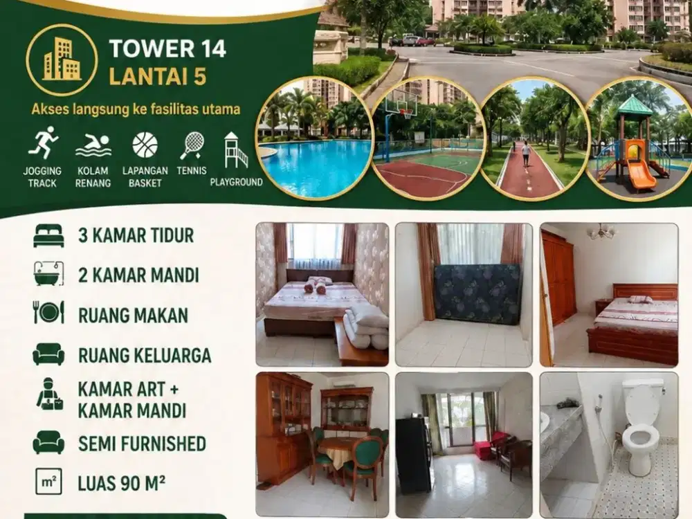 Dijual Cepat Apartment Taman Rasuna di Kuningan - Jakarta
