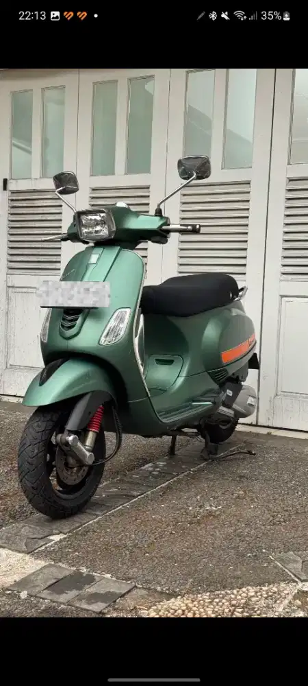 Vespa S 125 Warna Hijau Doff