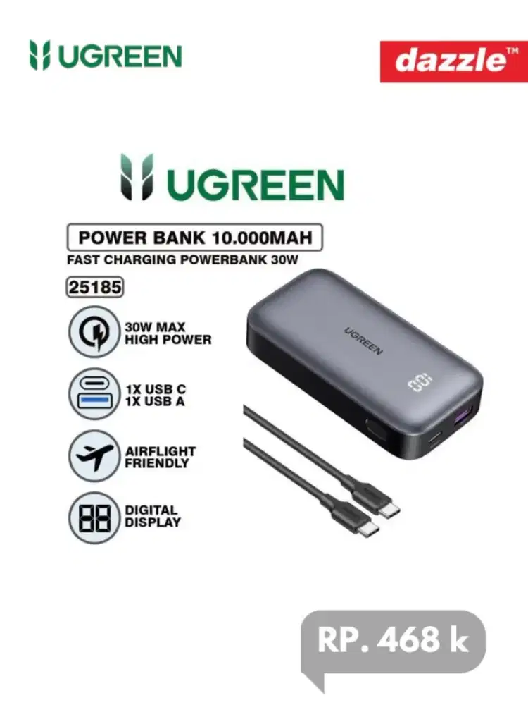 Powerbank 10k mAh 30W UGREEN