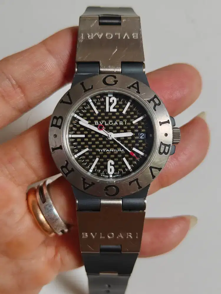 BVLGARI diagono TI38TA original bekas bagus normal semua siap pakai