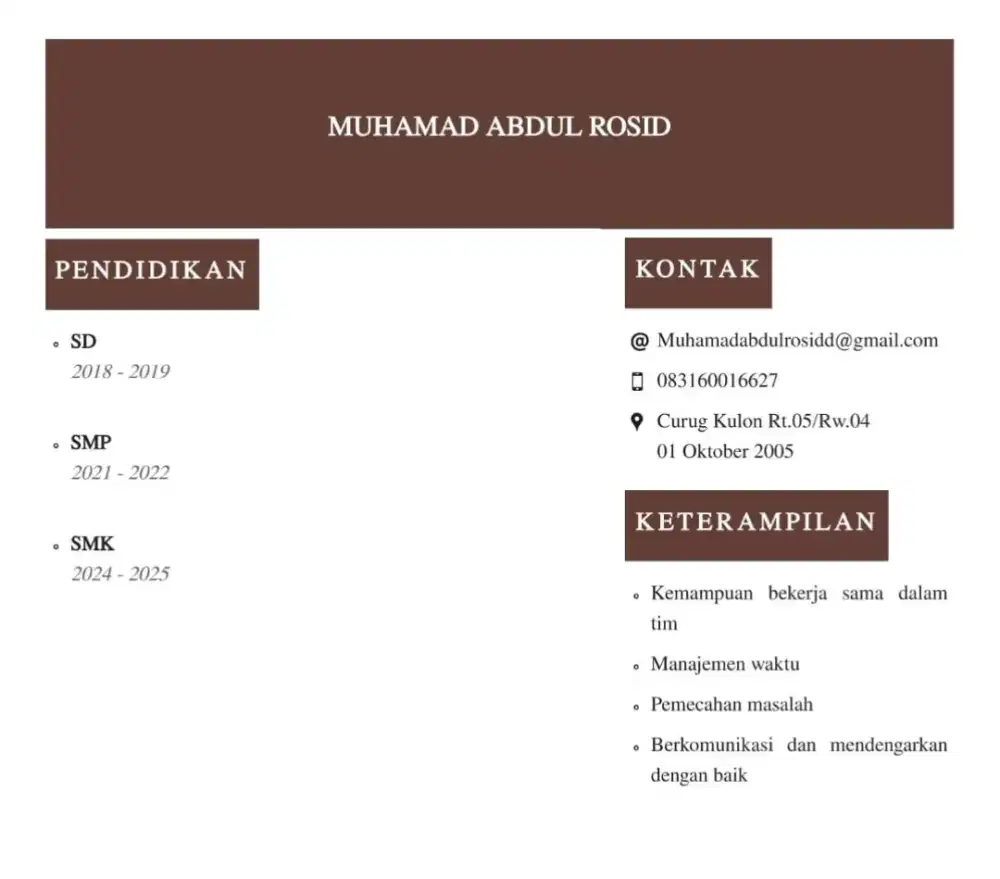 Info loker apasajah