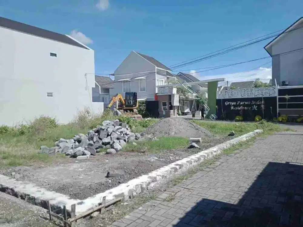 Tanah kavling shm pekarangan di utara pamela 7 swalayan purwomartani