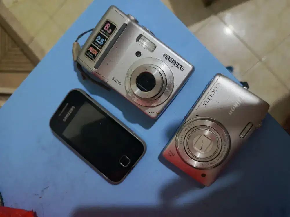 samsung galaxy young , camera samsung s630, camera nikon  collpix