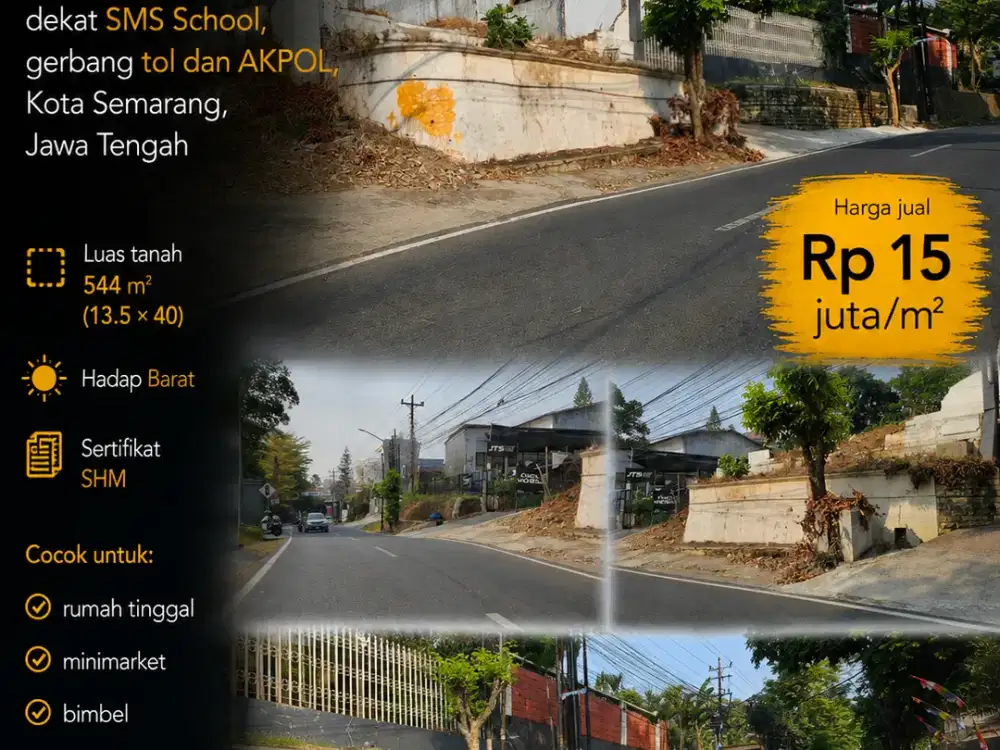 Jangli Raya, dekat SMS School, AKPOL,  dan gerbang tol, Semarang
