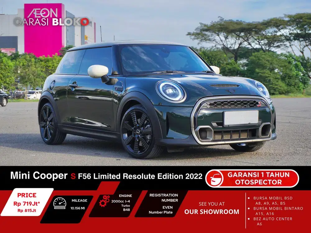 Odo 10rb WarrON - Mini Cooper S F56  Limited Resolute Edition 2022