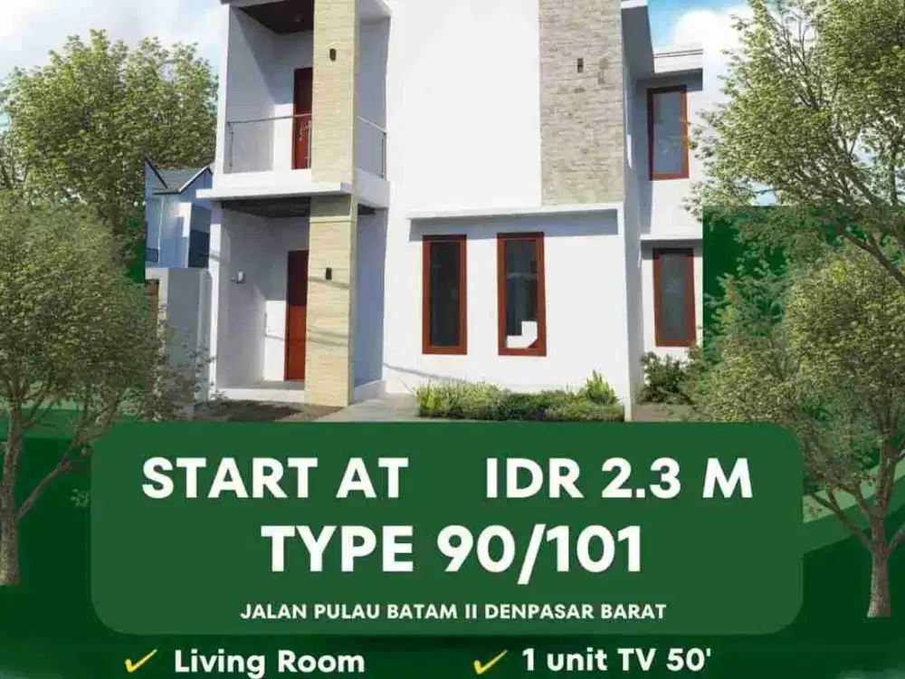 Dijual Rumah Modern lokasi di Pusat Kota Denpasar (Area strategis)