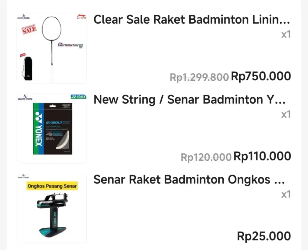 Jual raket windstorm 76 like new baru skali pake tanpa benturan