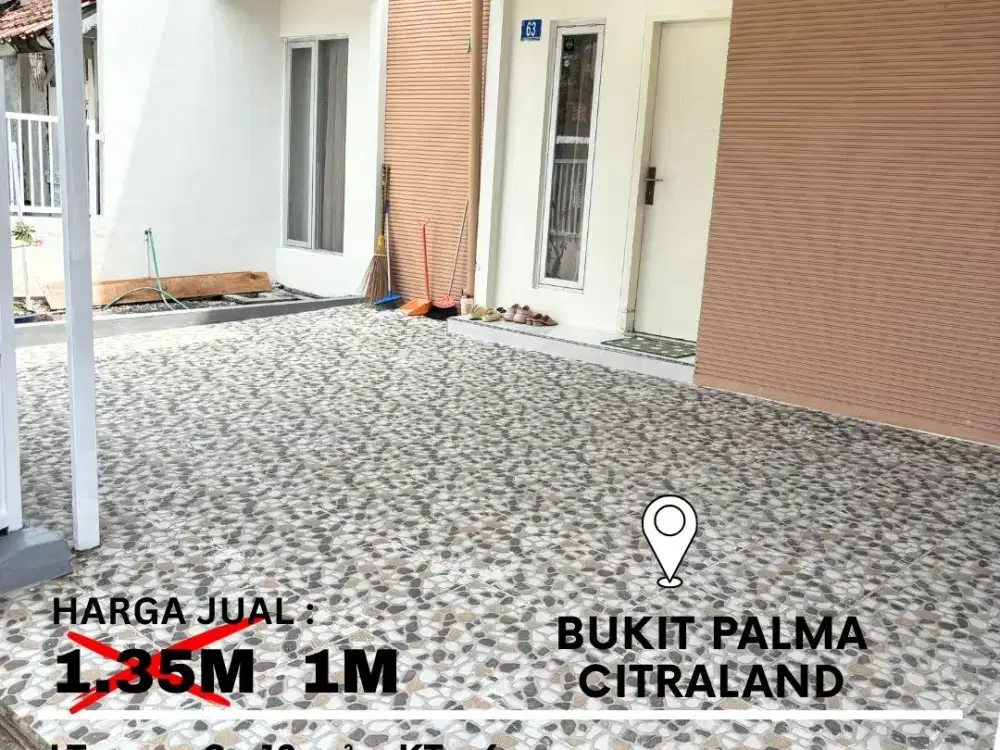 Dijual Rumah Bukit Palma Citraland Blok C2