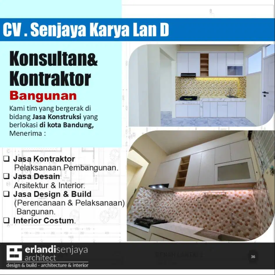 Jasa Arsitek & Interior/ Kontraktor/ Renovasi/ Tukang/ Kitchen set