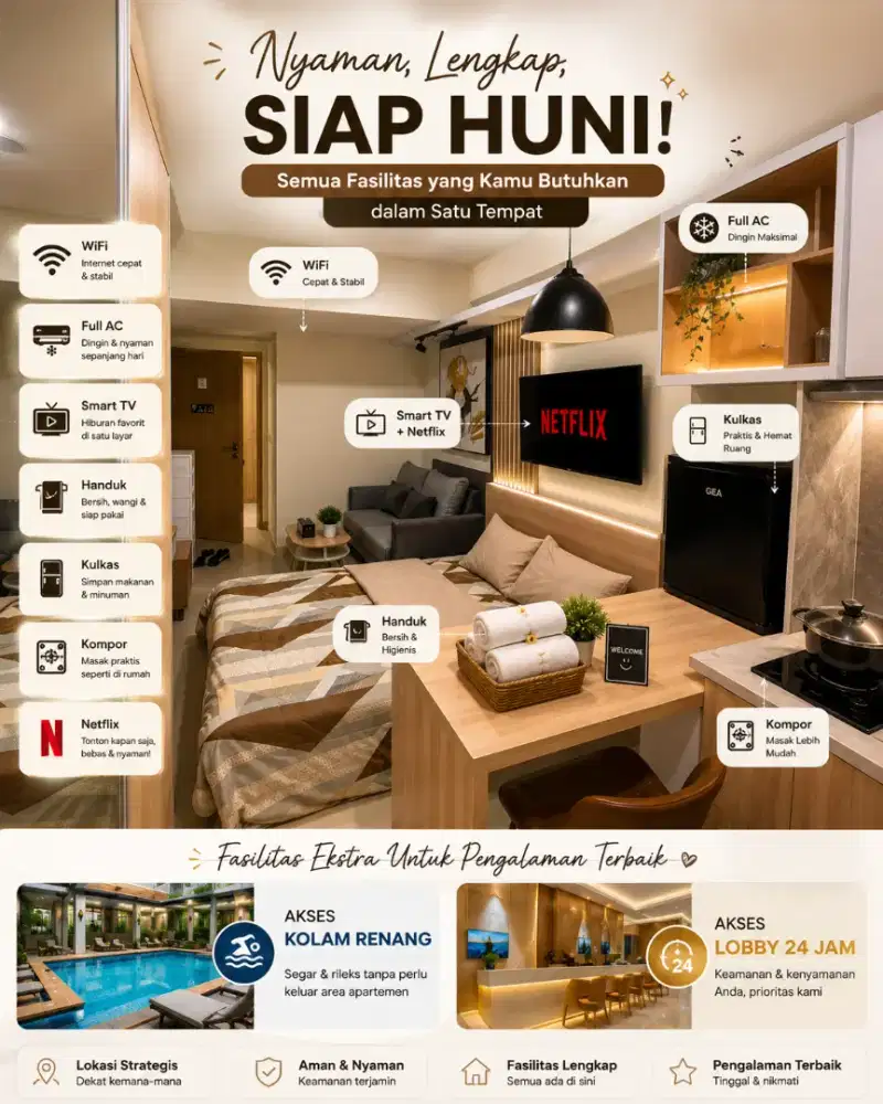 Sewa Apartemen Harian Bassura City Jakarta Timur