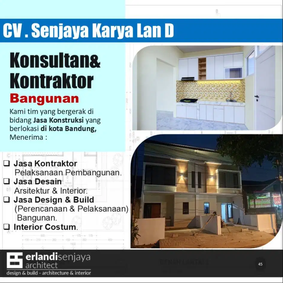 Jasa Kontraktor/ Arsitek & Interior/ Renovasi/ Tukang/ Kitchen Set
