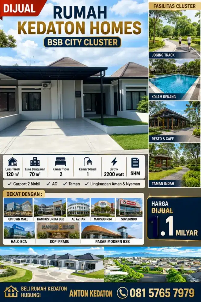 Kedaton 120m trmurah dr developer bsb ivy park victoria highland miles
