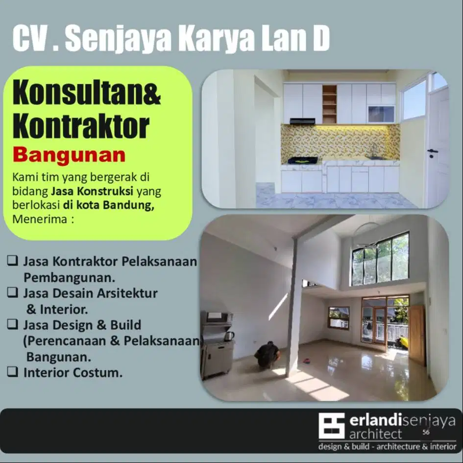 Jasa Arsitek & Interior/ Kontraktor/ Renovasi/ Tukang/ Kitchen set