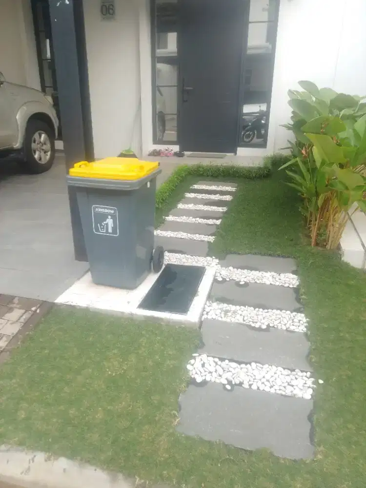 Pembuatan taman hias rumput japang murah