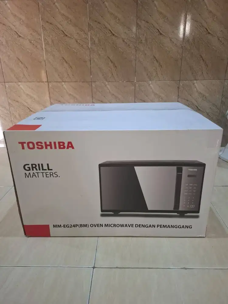 Jual Microwave GRILL TOSHIBA MM-EG24P(BM) Baru – Belum Pernah Dipakai