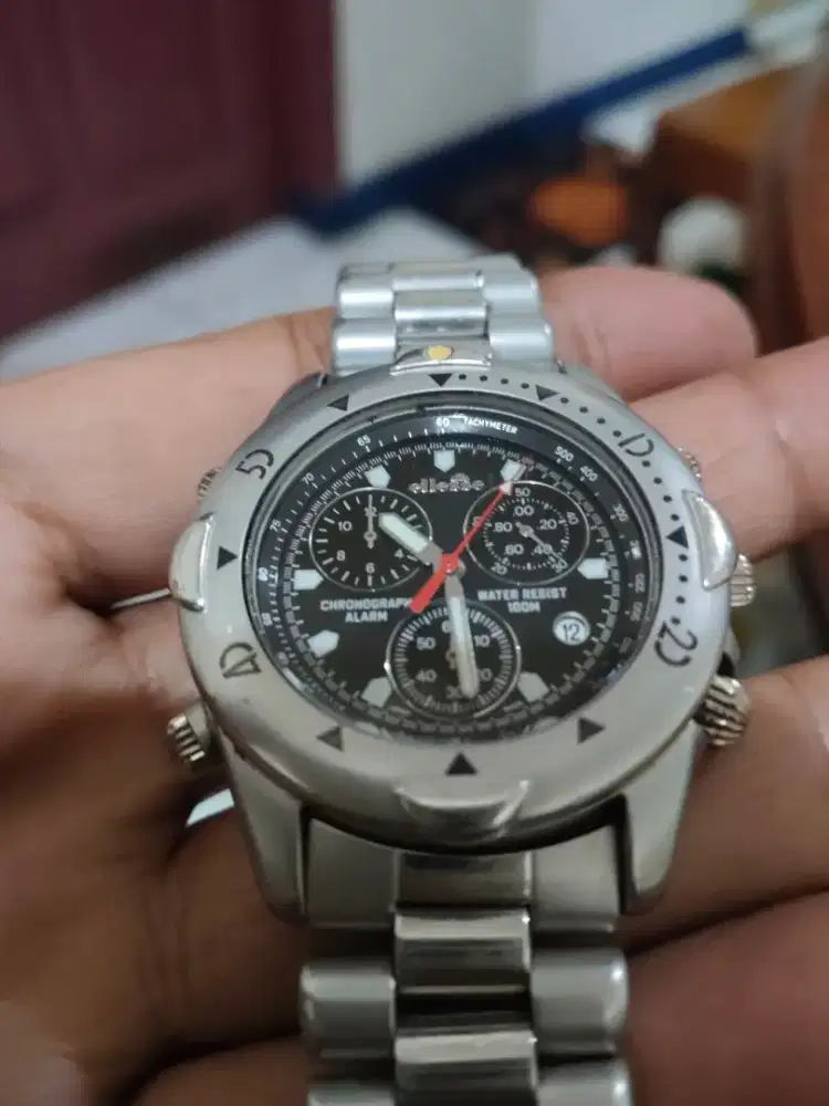 Jam Ellesse Alarm Chronograph RARE Miyota 3s10