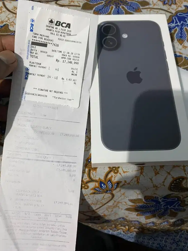 DIJUAL IPHONE 17 Black 256GB