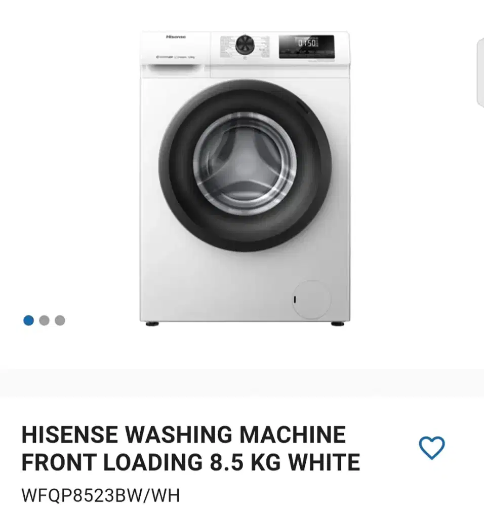 MESIN CUCI FRONT LOADING HISENSE
