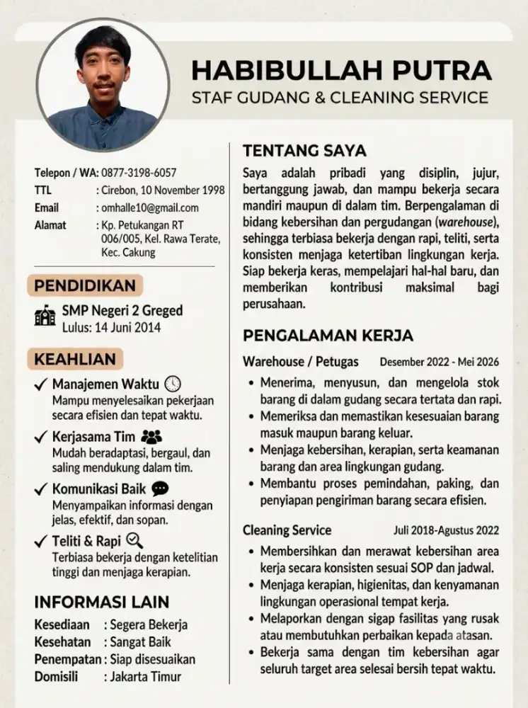 Cari kerja apa ajah yang penting halal