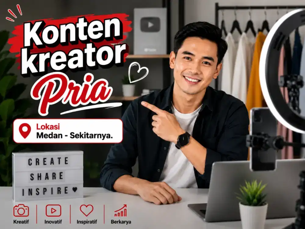LOWONGAN KERJA PRIA – CONTENT CREATOR & ADMIN WHATSAPP