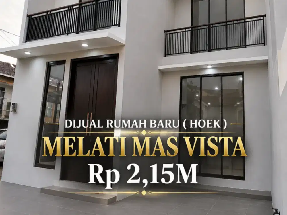 DIJUAL RUMAH HOEK ( BARU ) di Melati Mas Vista - Serpong