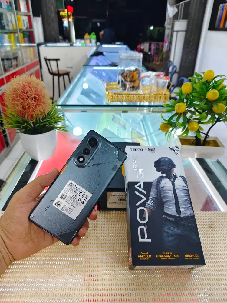 Tecno Pova Curve 5G Ram 8+8Gb/256Gb Fulset Pemakaian 2 Minggu Like New