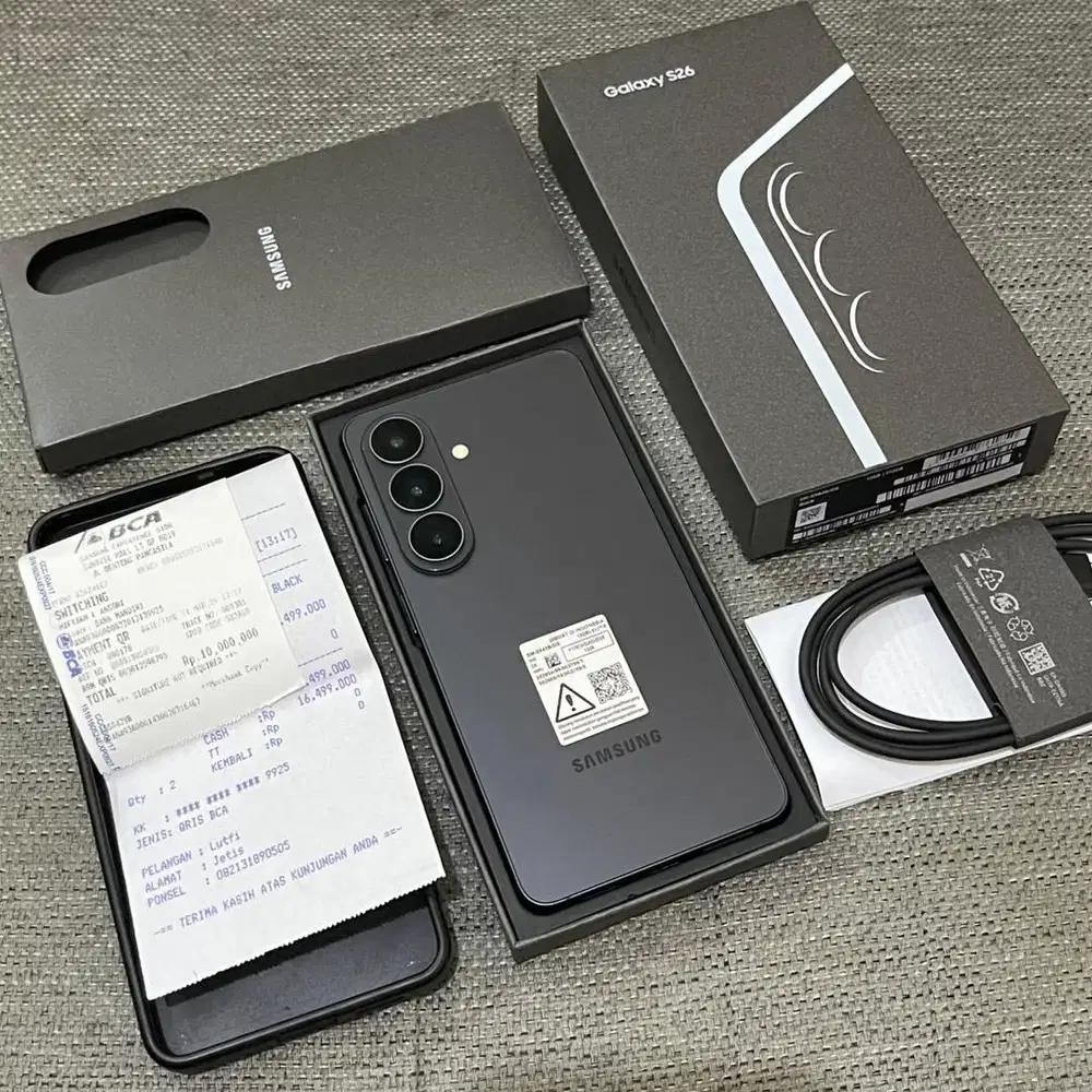 Samsung S26 12/512GB SEIN Resmi Fullset Baru 4 Bulan