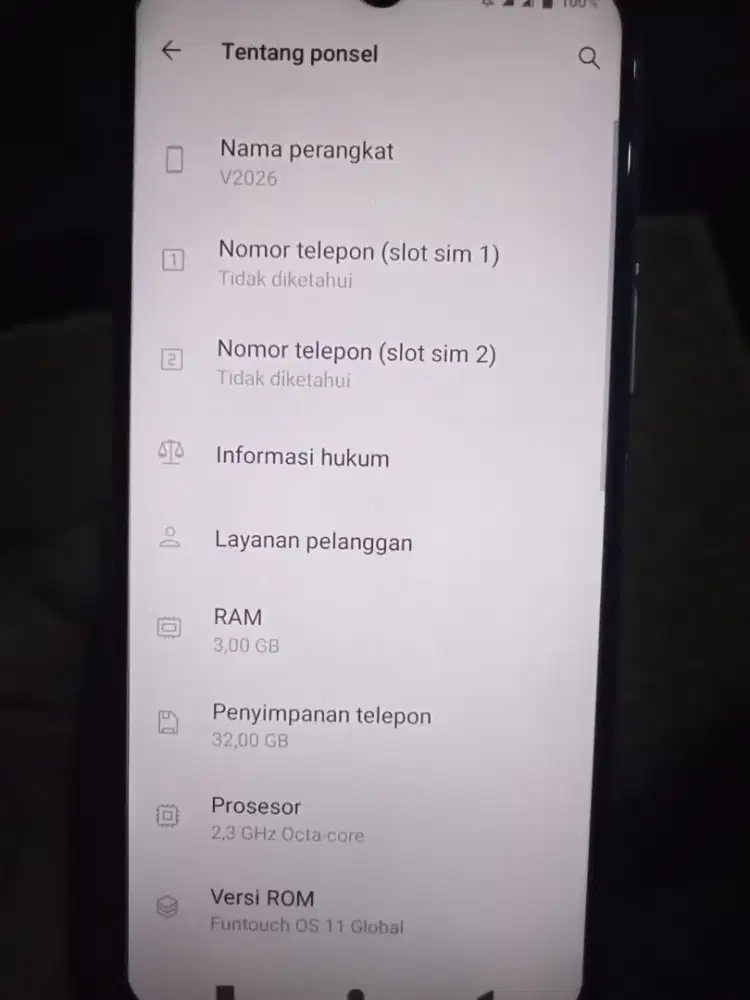 Handphone Vivo Y12s