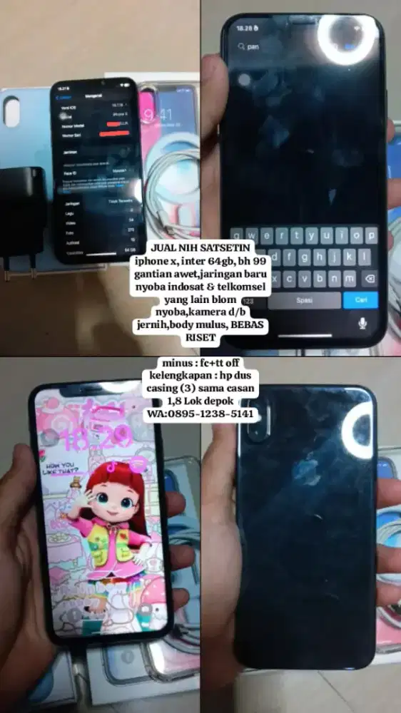 iphone  x  64gb