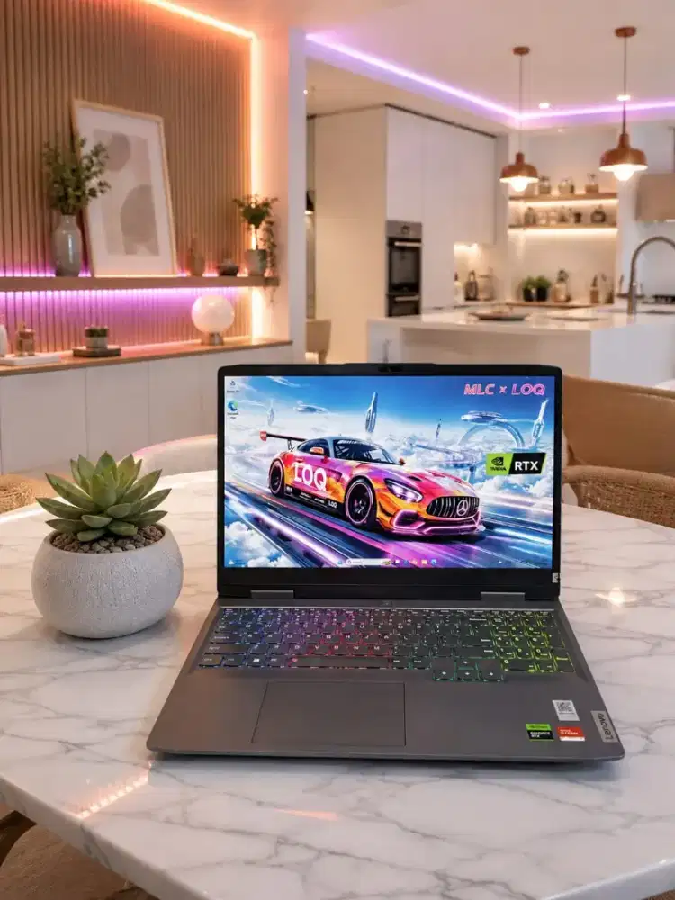Laptop Gaming LENOVO LOQ RYZEN 7 NVIDIA RTX 3050 SSD 512Gb SIAP PAKAI