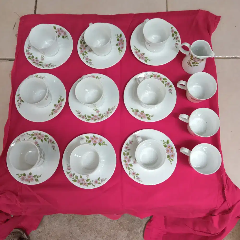 Dinner & Tea Set Porselen Antik by EPI AG DF CARLSBAD CZECHOSLOVAKIA.