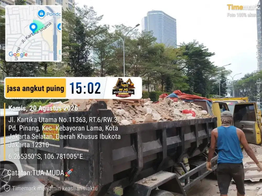 Jasa buang puing dan buang sampah furniture