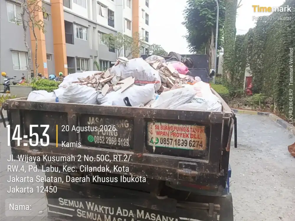 Jasa buang puing dan urugan