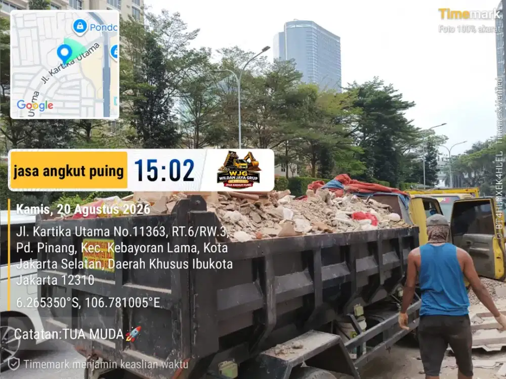 Jasa buang puing dan buang sampah