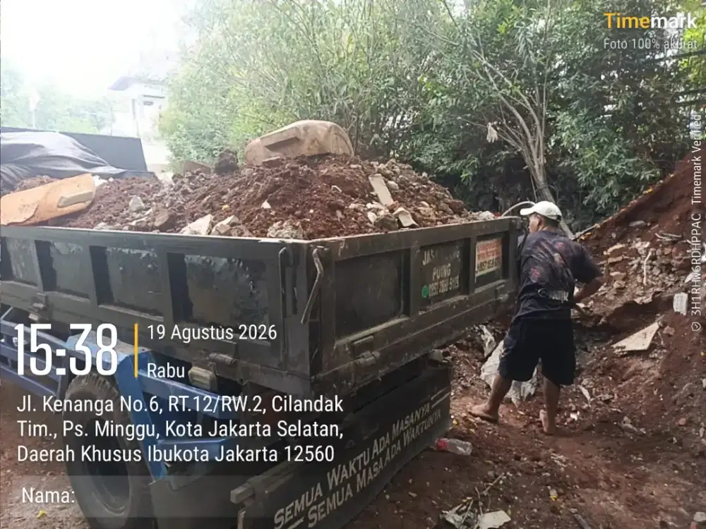 Jasa buang puing dan urugan