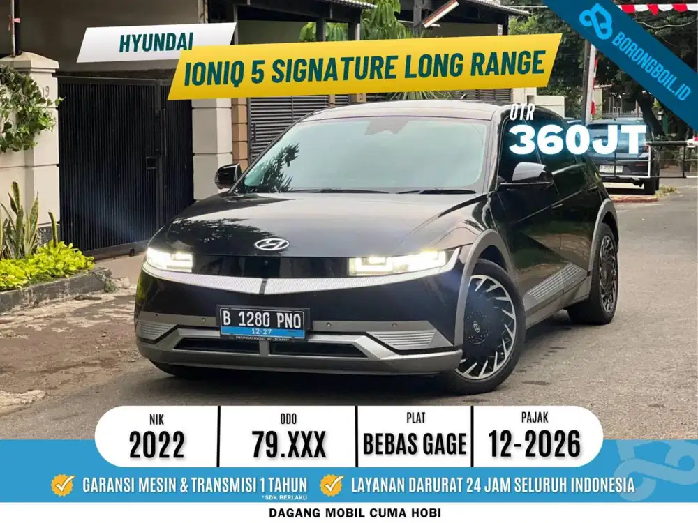 Hyundai Ioniq 5 Signature Long Range AT 2022 Hitam