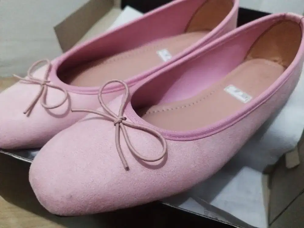 Flatshoes suede blush pink A.R.Y Collection