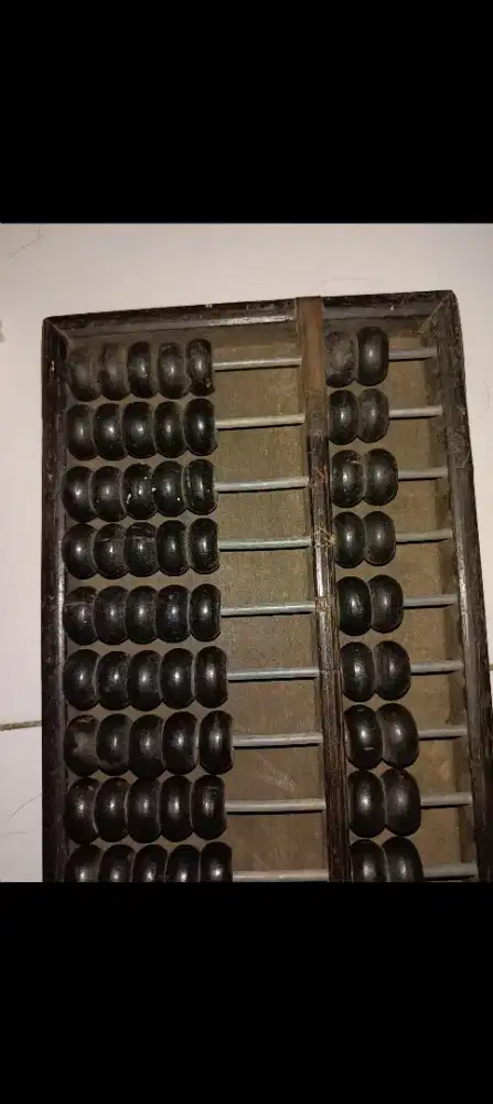 Dijual Sempoa Jadul Vintage antik ukuran Panjang 37 cm x 18 cm.